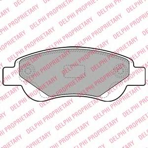 Комплект тормозных колодок, дисковый тормоз DELPHI