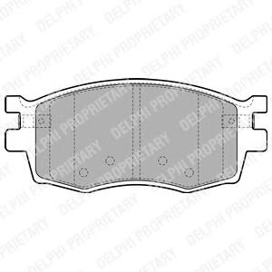 Комплект тормозных колодок, дисковый тормоз DELPHI