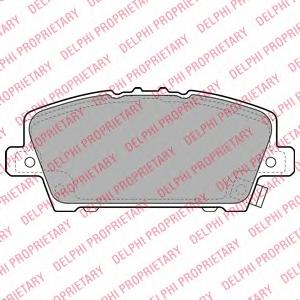 Комплект тормозных колодок, дисковый тормоз DELPHI