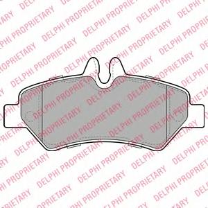 Комплект тормозных колодок, дисковый тормоз DELPHI LP1983