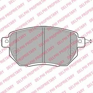 Комплект тормозных колодок, дисковый тормоз DELPHI