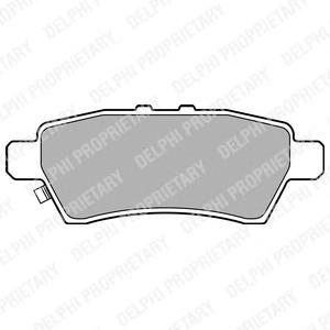 Комплект тормозных колодок, дисковый тормоз DELPHI LP2016