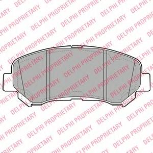 Комплект тормозных колодок, дисковый тормоз DELPHI LP2031