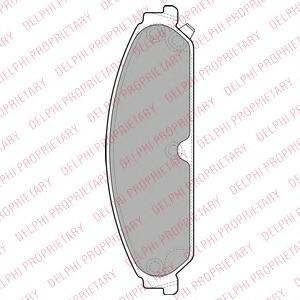 Комплект тормозных колодок, дисковый тормоз DELPHI LP2033