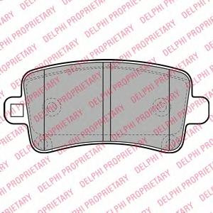 Комплект тормозных колодок, дисковый тормоз DELPHI