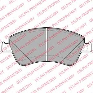 Комплект тормозных колодок, дисковый тормоз DELPHI