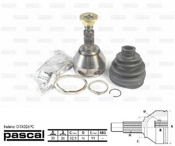 ШРУС PASCAL G1X026PC