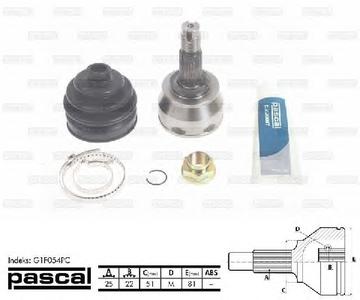 ШРУС PASCAL G1F054PC