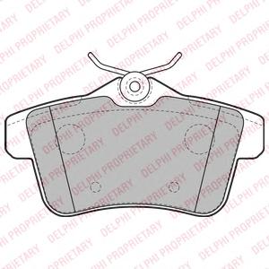 Комплект тормозных колодок, дисковый тормоз DELPHI