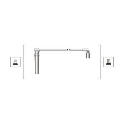 Комплект проводов зажигания MAGNETI MARELLI