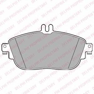 Комплект тормозных колодок, дисковый тормоз DELPHI