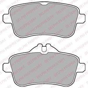 Комплект тормозных колодок, дисковый тормоз DELPHI LP2443