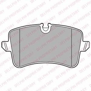 Комплект тормозных колодок, дисковый тормоз DELPHI LP2446