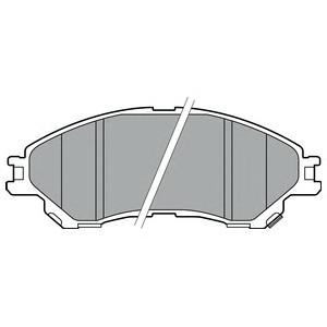 Комплект тормозных колодок, дисковый тормоз DELPHI