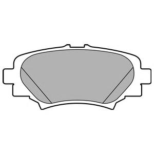 Комплект тормозных колодок, дисковый тормоз DELPHI