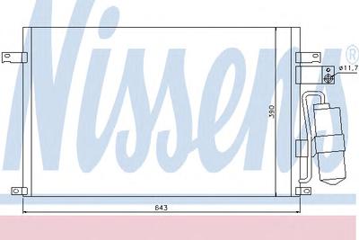 Конденсатор, кондиционер NISSENS 94978