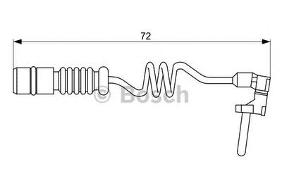 Сигнализатор, износ тормозных колодок BOSCH 1987473057