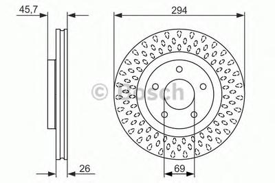 Тормозной диск BOSCH 0986479751