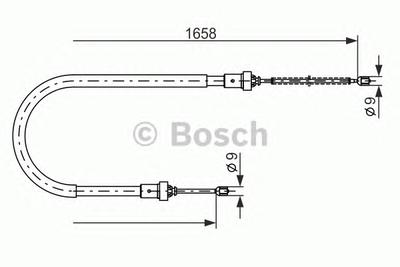 Трос ручника BOSCH 1987482234