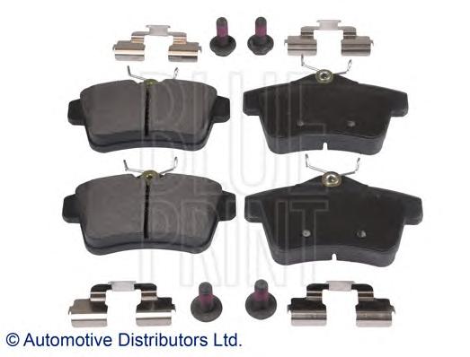 Комплект тормозных колодок, дисковый тормоз BLUE PRINT