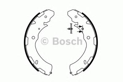 Комплект тормозных колодок BOSCH 0986487758