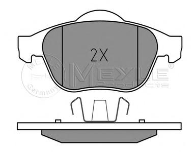 Комплект тормозных колодок, дисковый тормоз MEYLE 025 245 3618
