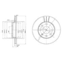 Тормозной диск DELPHI BG2278