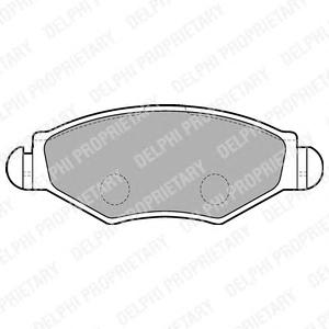 Комплект тормозных колодок, дисковый тормоз DELPHI
