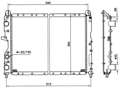 Радиатор охлаждения NRF 54501
