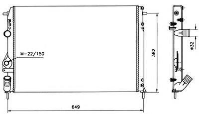 Радиатор охлаждения NRF 58198