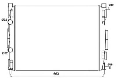 Радиатор охлаждения NRF 58327