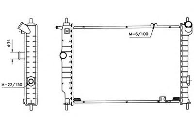 Радиатор охлаждения NRF 504647