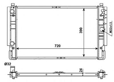Радиатор охлаждения NRF 509515