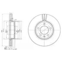 Тормозной диск DELPHI