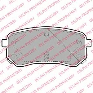 Комплект тормозных колодок, дисковый тормоз DELPHI