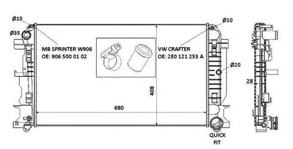 Радиатор охлаждения NRF