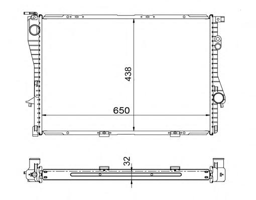 Радиатор, охлаждение двигателя NRF