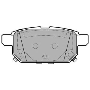 Комплект тормозных колодок, дисковый тормоз DELPHI LP2687