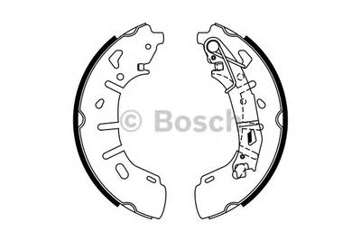 Комплект тормозных колодок BOSCH 0986487773
