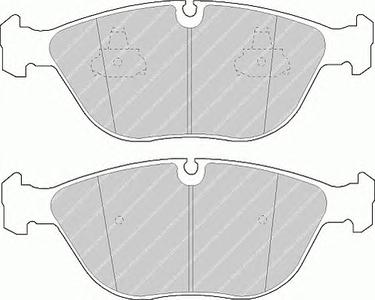 Комплект тормозных колодок, дисковый тормоз FERODO FDB1001