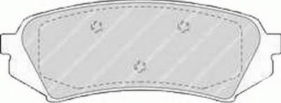 Комплект тормозных колодок, дисковый тормоз FERODO FDB1457