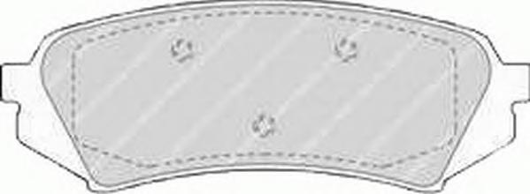 Комплект тормозных колодок, дисковый тормоз FERODO