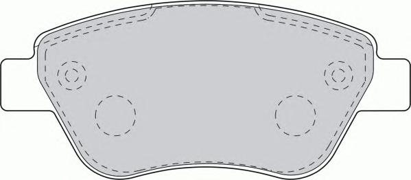 Комплект тормозных колодок, дисковый тормоз FERODO