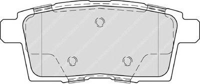 Комплект тормозных колодок, дисковый тормоз FERODO FDB4366