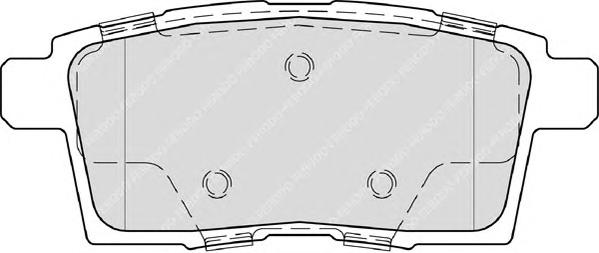 Комплект тормозных колодок, дисковый тормоз FERODO