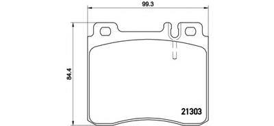 Комплект тормозных колодок, дисковый тормоз BREMBO P50018