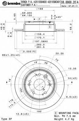 Тормозной диск BREMBO