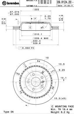 Тормозной диск BREMBO