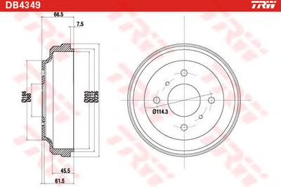 Тормозной барабан TRW
