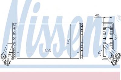 Радиатор печки NISSENS 71149